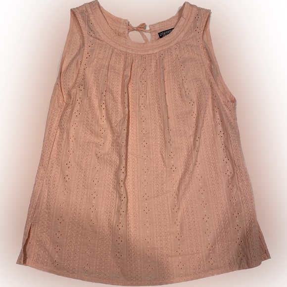 (NWOT) Papermoon Almeria Eyelet Cotton Top, XSP, Pink/Blush - Picture 4 of 8